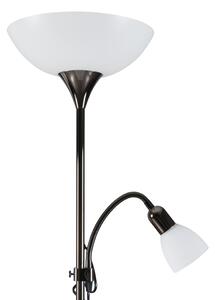 Eglo 93917 - Stojacia lampa UP 2 1xE27/60W/230V + 1xE14/25W/230V čierny chróm