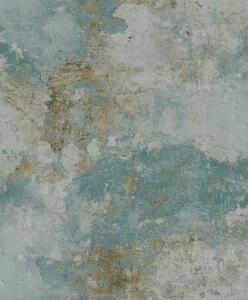 Tyrkysová vliesová betónová tapeta na stenu, A63103, Vavex 2025