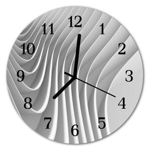 Sklenené hodiny okrúhle Abstrakcie fi 30 cm