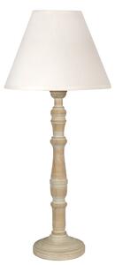 CLX Stolová lampa vo vintage štýle TRIESTE, 1xE27, 60W, biela