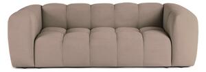 Taupe zamatová pohovka 225 cm Cube – Selection