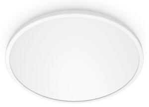 WiZ SuperSlim LED stropné svetlo Ø29cm biele, Biela / opálová, Obývacia izba / jedáleň, Plast, Moderný, Závesné svietidlo
