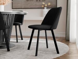 Mirjan24 Čalúnená jedálenská stolička JK109, Dostupné poťahy: Uttario Velvet 2980 + Uttario Velvet Pik 2980, Dostupné farby: čierna 5903211518737