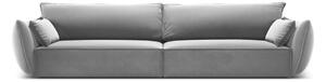 Svetlosivá zamatová pohovka 248 cm Vanda – Mazzini Sofas
