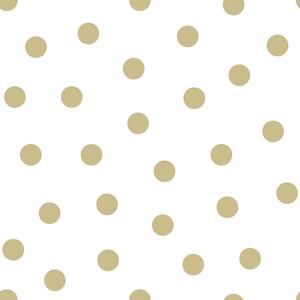 Biela vliesová tapeta so zlatými bodkami 347674, Precious, Origin