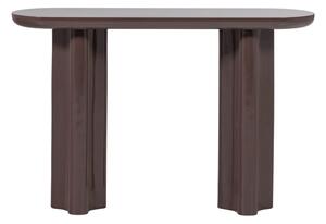 Tmavohnedý lesklý konzolový stolík 35x120 cm Evara – WOOOD