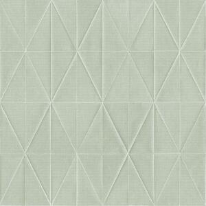 Vliesová, zelená tapeta geometrický vzor, origami 148713, Blush, Esta Home
