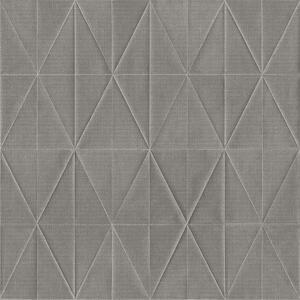 Vliesová, sivá tapeta geometrický vzor, origami 148710, Blush, Esta Home