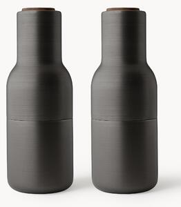Súprava mlynčekov na soľ a korenie s drevenými vrchnákmi Bottle Grinder, 2 diely