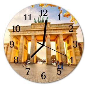 Nástenné sklenené hodiny Berlín fi 30 cm