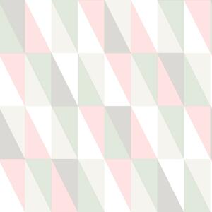 Vliesová tapeta geometrický vzor - farebné trojuholníky 138919, Little Bandits, Esta