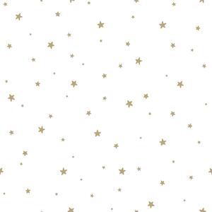 Vliesová tapeta biela so zlatými hviezdičkami 139259, Forest Friends, Esta