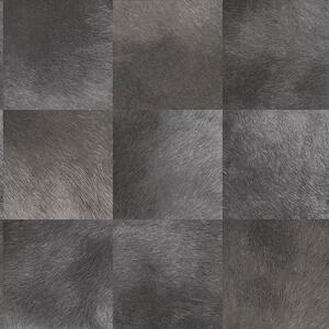 Vliesová tapeta, štvorcový vzor imitácie sivej kožušiny 347327, Luxury Skins, Origin