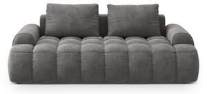 Sivá zamatová pohovka 200 cm Linz – Cosmopolitan Design