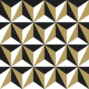Vliesová 3d tapeta geometrický vzor 139118, Black & White, Esta