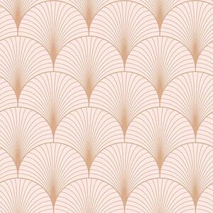 Geometrická vliesová ružová tapeta 139229, Art Deco, Esta