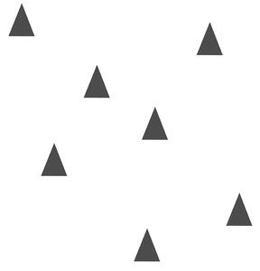 Cierno biela vliesová tapeta s trojuholníkmi 138942, Little Bandits, Black & White, Esta