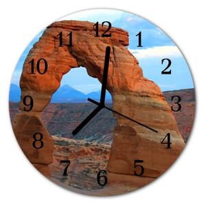 Nástenné sklenené hodiny Grand canyon fi 30 cm