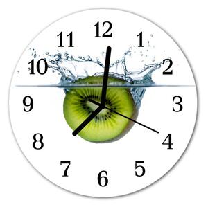 Nástenné sklenené hodiny Kiwi fi 30 cm
