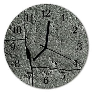 Nástenné sklenené hodiny Prírodný kameň fi 30 cm
