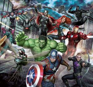 Vliesová obrazová tapeta Marvel Avengers Assemble, 111391, 300 x 280 cm, Kids @ Home 6, Graham & Brown