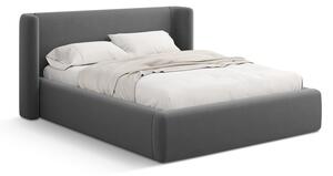 Sivá čalúnená dvojlôžková posteľ s úložným priestorom s roštom 180x200 cm Jason – Windsor & Co Sofas