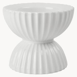 Porcelánový svietnik so štruktúrovaným povrchom Tura