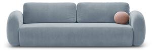 Sivomodrá zamatová rozkladacia/s úložným priestorom pohovka 262 cm Tonale – Cosmopolitan Design