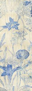 Modrá vliesová fototapeta na stenu, Kvety, listy, DG3LEI1031, Wall Designs III, Khroma by Masureel