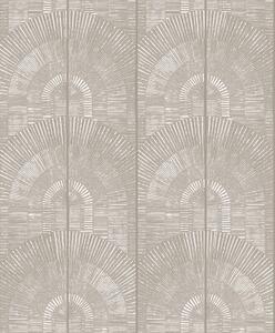 Luxusné sivo-béžová vliesová tapeta Art Deco, SPI802, Spirit of Nature, Khroma by Masureel