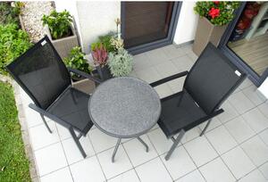 Derby RAINBOW - oceľový stôl s keramickou doskou guľatý Ø 60 cm