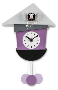 Auriol® Nástenné kyvadlové kukučkové hodiny (fialová) (100358288)