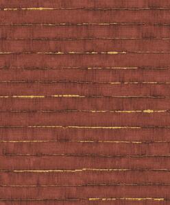 Vínovo-zlatá vliesová pruhovaná tapeta na stenu, SPI503, Spirit of Nature, Khroma by Masureel