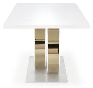Jedálenský stôl GOLORDU biela/zlatá