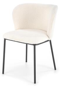 Jedálenská stolička SCK-518 krémová/čierna