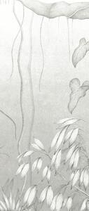 Sivá vliesová fototapeta, Listy, stromy,, DG3MOE1011, Wall Designs III, Khroma by Masureel