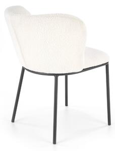 Jedálenská stolička SCK-518 krémová/čierna