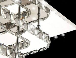 Toolight - Stropná lampa Crystal LED - chróm - APP410-C