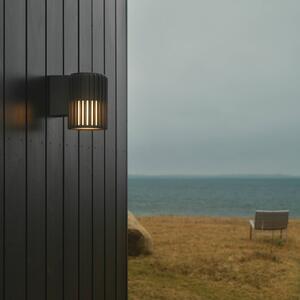 Vonkajšie nástenné svietidlo Aludra Seaside, hliník, antracitová farba, Hliník / sivá / zinok, Hliník, Nástenné svietidlo