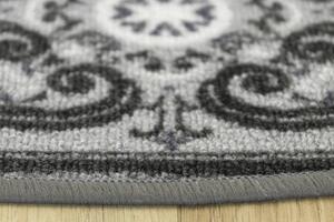 Protišmykový koberec Patchwork sivý
