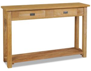 Konzolový stolík z masívneho teakového dreva, 120x30x80 cm