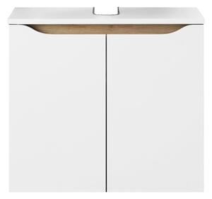 Biela nízka závesná skrinka bez umývadla 60x53 cm Set 857 – Pelipal