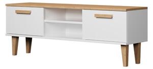 Kocot kids TV stolík DENVER 120 cm biely/dub hickory