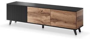HALMAR TV stolík Rakom 180 cm dub votan/čierny