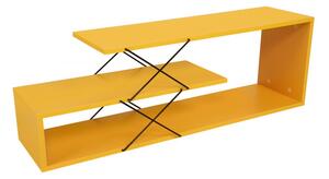 Hanah Home TV stolík Zigzag 120 cm žltý