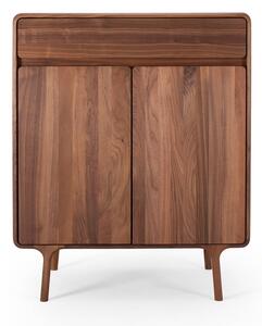 Hnedá komoda z orechového dreva 90x110x45 cm Fawn – Gazzda