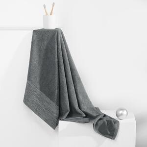 Tmavosivý froté bavlnený uterák 50x90 cm Aria – AmeliaHome