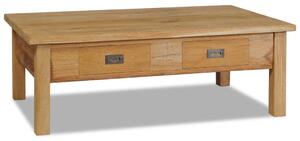 Konferenčný stolík z masívneho teakového dreva, 100x60x35 cm