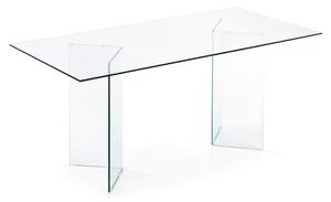 Sklenený jedálenský stôl 90x180 cm Burano – Kave Home