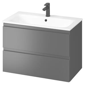 Cersanit - SET skrinka + umývadlo, biely lesk, Moduo 80, S801-221-DSM